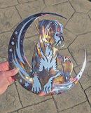 Boxer "On The Moon" Metal Art