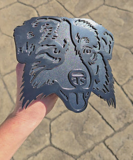Australian Shepherd Metal Hitch Cover