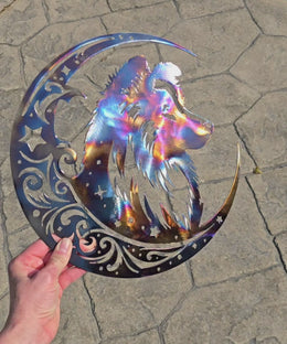 Sheltie Moon Metal Wall Art