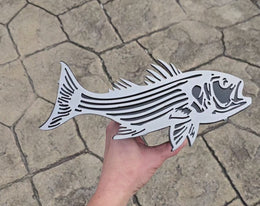 Striped Bass (Rockfish) Metal Hitch Cover