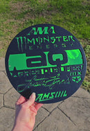 Black Metallic & Green Candy