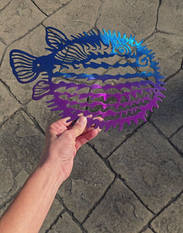 Pufferfish Metal Wall Art