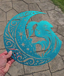 Australian Shepherd "On The Moon" Metal Art