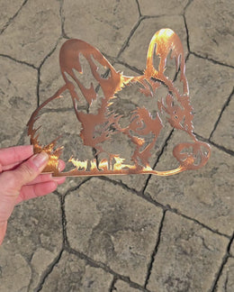 Corgi Metal Wall Art