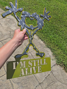 Pearl Jam "Stickman" Metal Wall Art