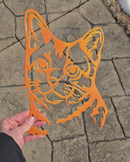 Cat Metal Wall Art