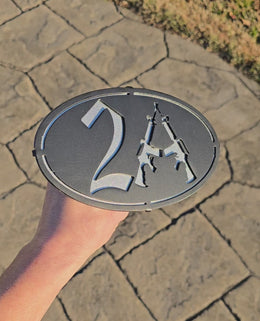Second Amendment Metal Hitch Cover
