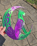 Irish Wolfhound "On The Moon" Metal Art