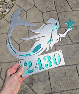 Mermaid Personalized Metal Sign