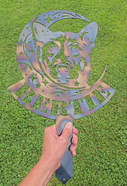 Australian Cattle Dog Moon Garden Stake