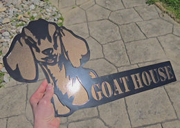 Nubian Goat Metal Wall Art