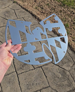 Maryland "W" Metal Wall Art
