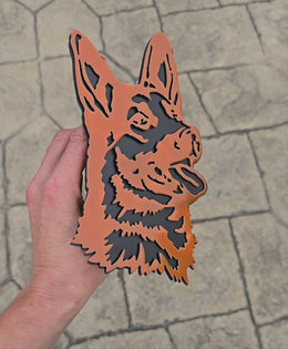 German Shepherd Metal Hitch Cover