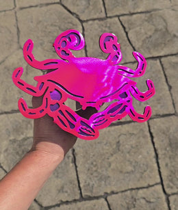 Blue Crab Metal Hitch Cover