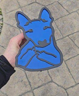 Bull Terrier Metal Hitch Cover