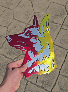 Belgian Malinois Metal Wall Art