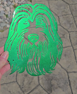 Bearded Collie Metal Wall Art