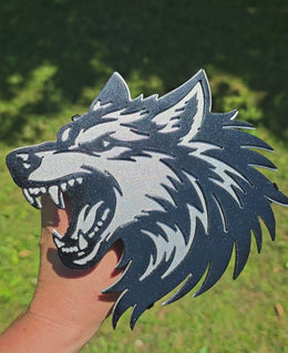 Wolf Metal Hitch Cover