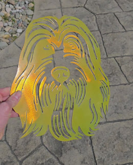 Bearded Collie Metal Wall Art