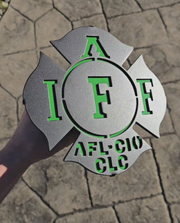 Firefighter Metal Hitch Cover