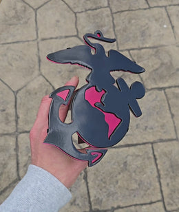USMC Marine Metal Hitch Cover