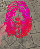 Bearded Collie Metal Art