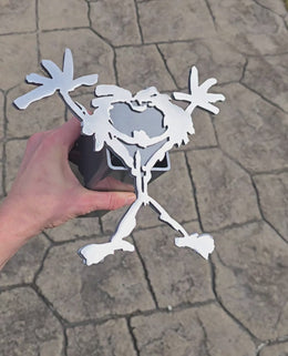 Pearl Jam Stickman Metal Hitch Cover
