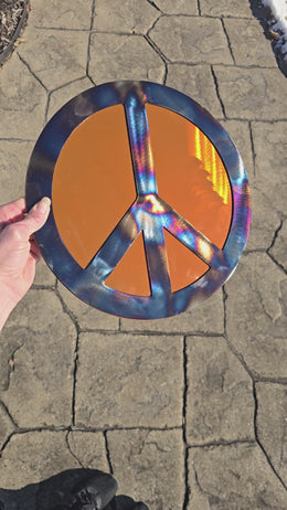 Peace Sign Metal Wall Art