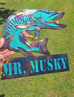 Muskie Metal Wall Art