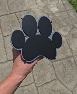 Paw Print Metal Hitch Cover