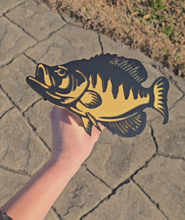 Crappie Metal Hitch Cover