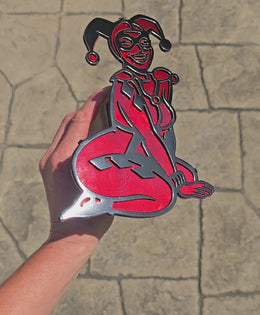 Harley Quinn Metal Hitch Cover