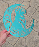 Golden Retriever "On The Moon" Metal Art