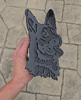 German Shepherd Metal Hitch Cover