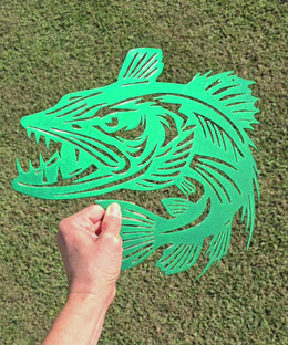 Monster Bass Metal Wall Art