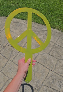 Peace Sign Garden Stake