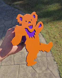 Dancing Bear Metal Hitch Cover