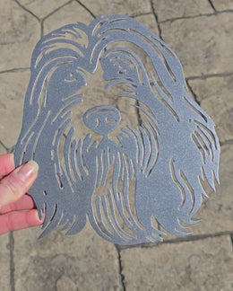 Bearded Collie Metal Wall Art