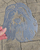 Bearded Collie Metal Art