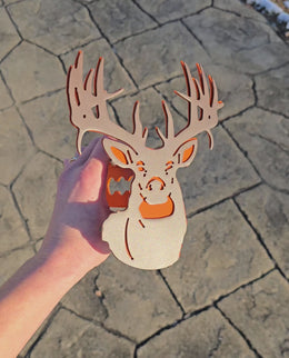 White-Tailed Deer Metal Hitch Cover
