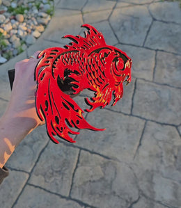 Koi Fish Metal Hitch Cover