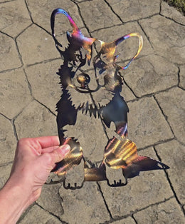 Corgi Metal Wall Art