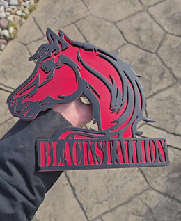 Horse Metal Hitch Cover
