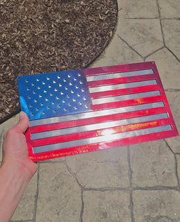 American Flag Metal Wall Art