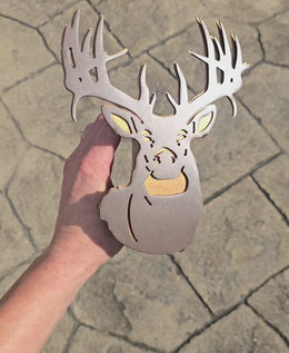 White-Tailed Deer Metal Hitch Cover