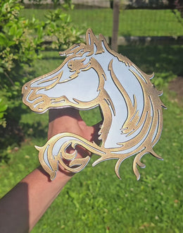 Horse Metal Hitch Cover