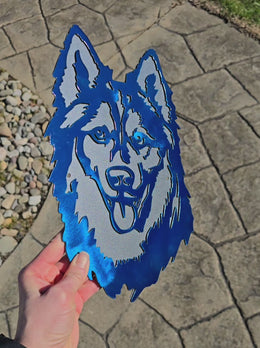 Husky Metal Wall Art