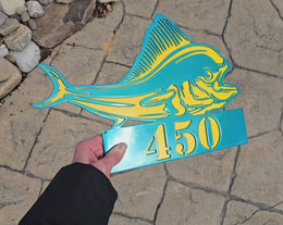Mahi Mahi Metal Wall Art