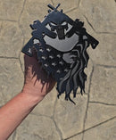 American Flag Punisher Skull Hitch Cover