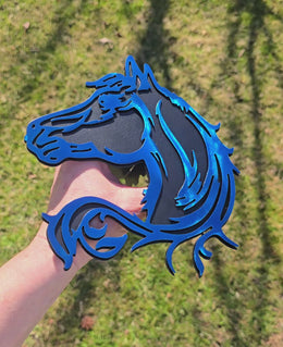 Horse Metal Hitch Cover